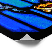 Our Lady Guadalupe Nuestra Senora Glas in lood Poster (Hoek)