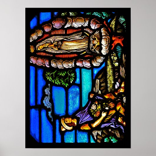 Our Lady Guadalupe Nuestra Senora Glas in lood Poster (Voorkant)