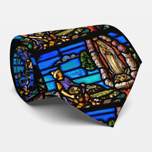 Our Lady Guadalupe Nuestra Senora Glas in lood Stropdas (Opgerold)