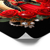 Our Lady Guadalupe Saint Virgin Mary In Roses Flow Poster (Hoek)