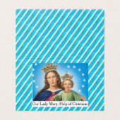 Our Lady Mary, Help of Christians Prayer Card Kaart (Buitenkant ongevouwen)