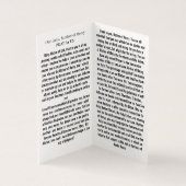 Our Lady Mother of Mercy Prayer Card Kaart (Binnen)