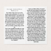 Our Lady Mother of Mercy Prayer Card Kaart (Binnenkant ongevouwen)