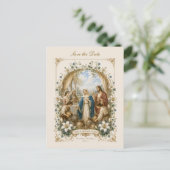 Our Lady of Cana Save the Date Wedding Briefkaart (Staand voorkant)