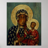 Our Lady of Czestochowa Black Maddona Virgin Mary Poster (Voorkant)