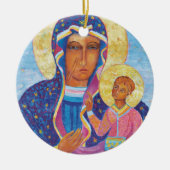 Our Lady of Czestochowa Black Madonna Poland Keramisch Ornament (Voorkant)