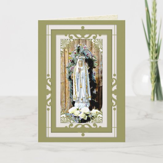 Our Lady of Fatima 100 Year Anniversary Kaart (Voorkant)
