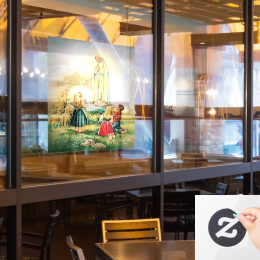Our Lady of Fatima 1917 Raamsticker (Restaurant Raam)