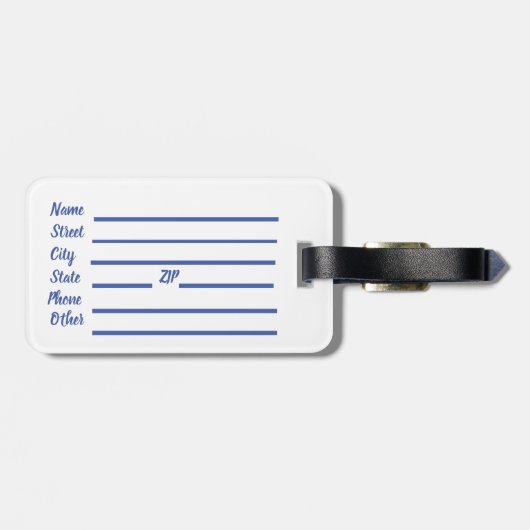 Our Lady of Fatima Bagagelabel (Achterkant horizontaal)