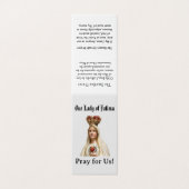 Our Lady of  Fatima Prayer Card Kaart (Buitenkant ongevouwen)