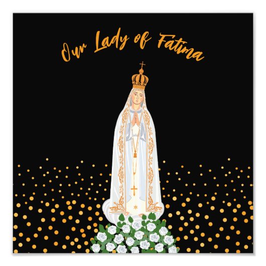Our Lady of Fatima Procession of Candles Photo Pri Foto Afdruk (Voorkant)