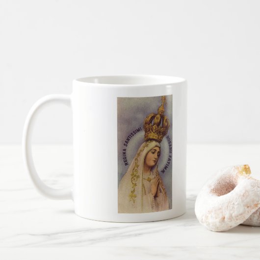 Our Lady of Fatima - Rosary Koffiemok (Met donut)