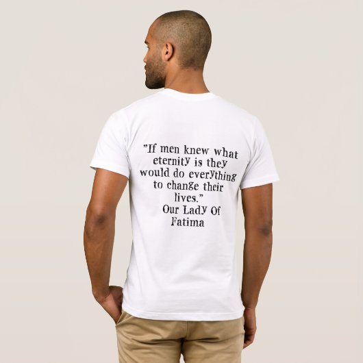 Our Lady of Fatima Shirt (Achterkant volledig)