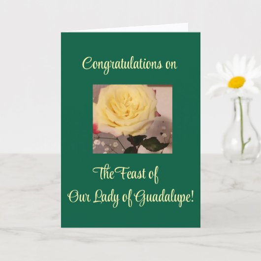 Our Lady of Guadalupe, Feast Day Card Kaart (Kleine Plant)