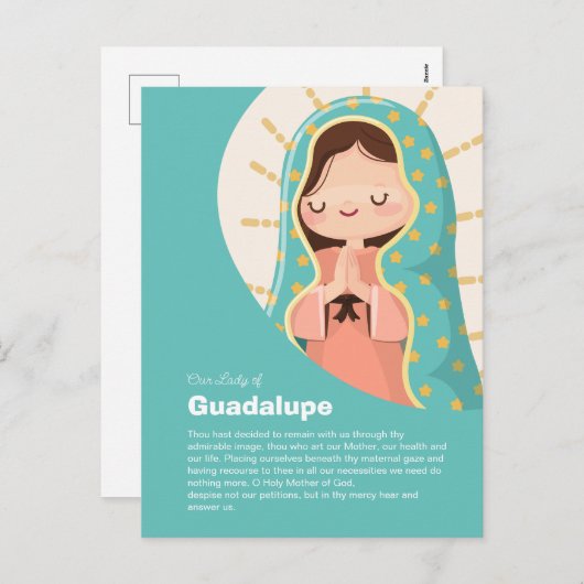 Our Lady of Guadalupe  Feestdagenkaart (Voorkant / Achterkant)