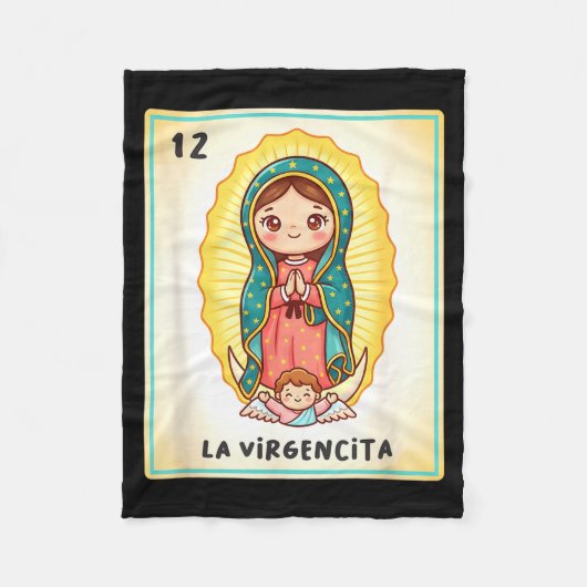 Our Lady Of Guadalupe La Virgencita Mexico For Kid Fleece Deken (Voorkant)