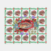 Our Lady of Guadalupe Mexican Aztec Virgin Mary Fleece Deken (Voorkant (Horizontaal))