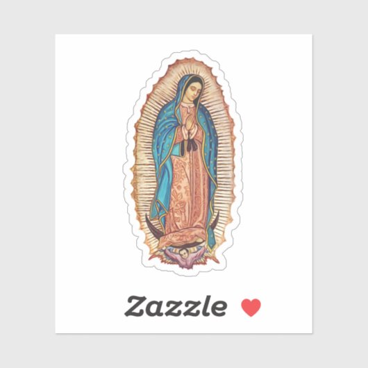 Our Lady of Guadalupe Miraculous Tilma Fine Art Sticker (Vel)