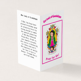 Our Lady of Guadalupe Prayer Card Kaart