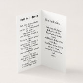 Our Lady of Guadalupe Prayer Card Kaart (Binnen)