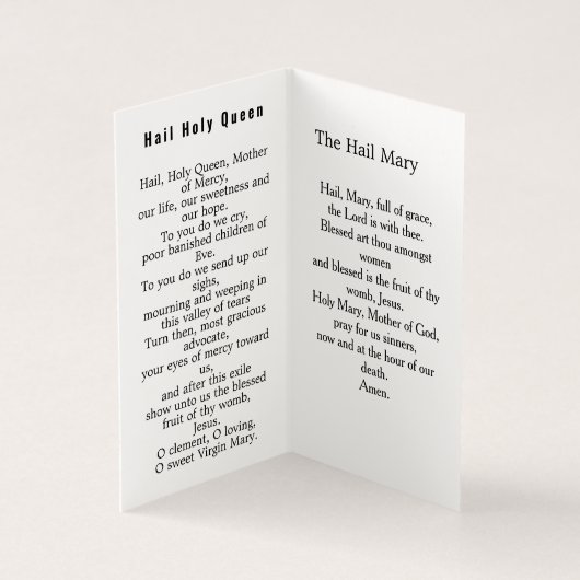 Our Lady of Guadalupe Prayer Card Kaart (Binnen)