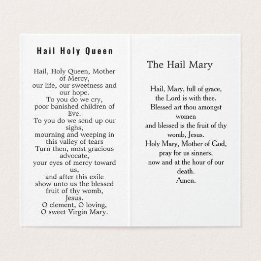 Our Lady of Guadalupe Prayer Card Kaart (Binnenkant ongevouwen)