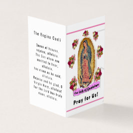 Our Lady of Guadalupe Prayer Card Kaart
