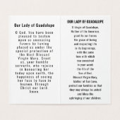 Our Lady of Guadalupe Prayer Card Kaart (Binnenkant ongevouwen)