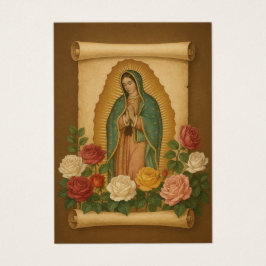 Our Lady of Guadalupe Prayer Holy Card Visitekaartje