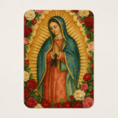 Our Lady of Guadalupe Prayer Holy Card Visitekaartje (Voorkant)