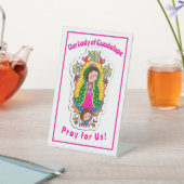 Our Lady of Guadalupe Reclamebord Met Voetstuk (Insitu)
