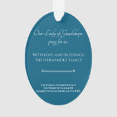 Our Lady of Guadalupe | Religious Keepsake Ornament (achterkant)
