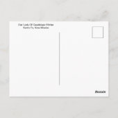 Our Lady of Guadalupe Shrine, Santa Fe, New Mexico Briefkaart (Achterkant)