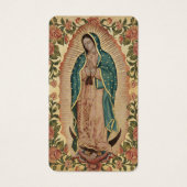 Our Lady of Guadalupe Spanish Memorial Prayer Card Visitekaartje (Voorkant)