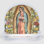 Our Lady of Guadalupe Surrounded by Roses  Sneeuwbol (Achterkant)