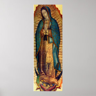 Our Lady of Guadalupe Tilma Afbeelding 12x36 Virge Poster