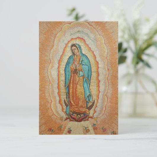 Our Lady of Guadalupe Version Save The Date (Staand voorkant)