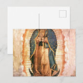 Our Lady Of Guadalupe Vintage Briefkaart (Voorkant / Achterkant)