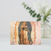 Our Lady Of Guadalupe Vintage Briefkaart (Staand voorkant)