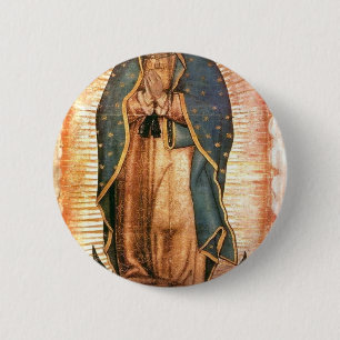 Our Lady Of Guadalupe Vintage Ronde Button 5,7 Cm