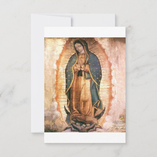 Our Lady Of Guadalupe Vintage Save The Date (Voorkant)