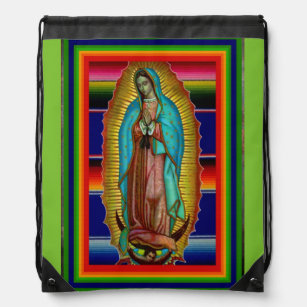 Our Lady of Guadalupe Virgin Mary Back Pack Trekkoord Rugzakje