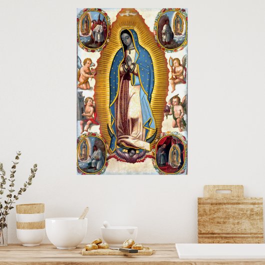 Our Lady of Guadalupe Vision Poster (Keuken)