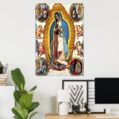 Our Lady of Guadalupe Vision Poster (Thuiskantoor)