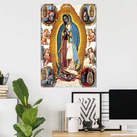 Our Lady of Guadalupe Vision Poster (Thuiskantoor)