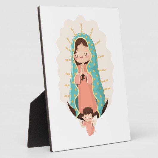 Our Lady of Guadalupe with angel Kawaii Style Fotoplaat (Zijkant)