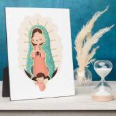 Our Lady of Guadalupe with angel Kawaii Style Fotoplaat (Zijkant)