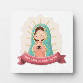 Our Lady of Guadalupe with ribbon Kawaii Style Fotoplaat (Voorkant)