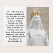 Our Lady of Knock Prayer Card Kaart (Buitenkant ongevouwen)