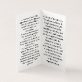 Our Lady of Knock Prayer Card Kaart (Binnen)